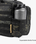 Expandable bottle pocket on Deuce 4th Gen Tactical Diaper Bag For Dads With Included Changing Mat And Stroller Straps Water Resistant 600D