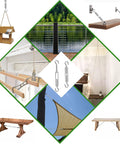 Collage showcasing uses of Six Pack M6 Hook And Hook Turnbuckles Set for cable railing and wire rope tensioning in stainless steel.
