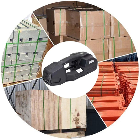 Cordless Electric Strapping Tool For Secure Pallet Wrapping With PP PET Straps Auto Weld And Cut 200 Mm Per Second Tension