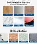 Surfaces for Stainless Steel Paper Towel Holder With Self Adhesive Or Drilling Mount Brushed Nickel Finish.