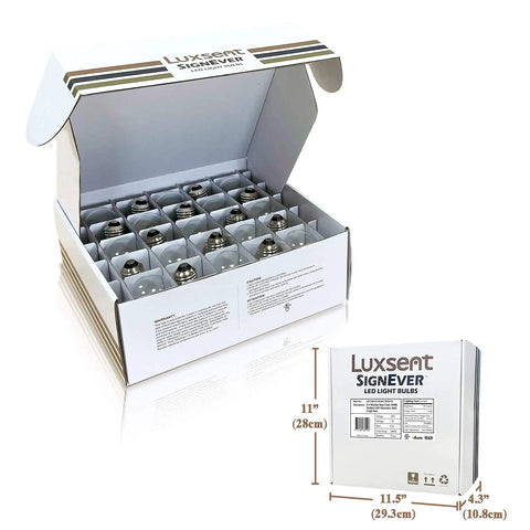 Outdoor Waterproof S14 LED Decorative Bulb Warm White 2400K 1W Low Wattage 10W Equivalent E26 Base Shatterproof 25 Pack