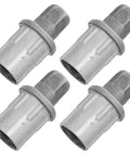 Four Pack Adjustable Stainless Steel Furniture Feet With Height Leveling Smooth Rotating Design For Metal Shelves And Wardrobe Heavy Duty Sturdy Support For Commercial Kitchen DIY Upgrades, four silver leveling feet