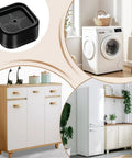 Anti Vibration Pads For Washing Machines And Dryers, Heavy Duty Floor Protection; washing machine with laundry basket, cabinets