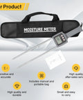 Portable Hay Moisture Tester Probe With Quick 1 Second Reading, Precise Hay Moisture Meter For Bales, 0 To 80 Percent Range, Temperature Humidity Compensation, High Accuracy 0.5 Percent, Easy Field Use On The Go To Prevent Spoilage with carry case