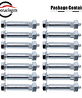 Heavy Duty 9/16 X 3 Inch Greaseable Trailer Axle Spring Bolts And Shackle Bolt Kit Built Tough For No Nonsense Hauls, 14 bolts