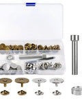 20 Sets 18mm Magnetic Button Clasp Snaps Fastener Kit With Install Tool For Sewing DIY Crafts Purses Bags Clothes Leather