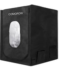 Black protective cover for 4 In 1 Y Axis Laser Engraving Rotary Roller, showing front window and brand logo.