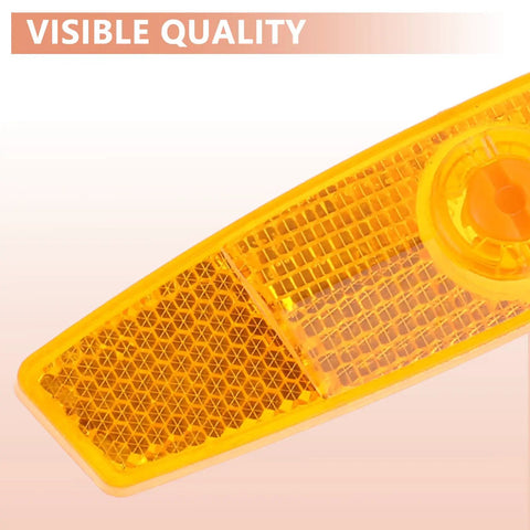 Close-up of waterproof plastic part of 4 Pack Bicycle Wheel Spoke Reflectors For Front And Rear Mountain Bike Safety Reflectors For Night Riding