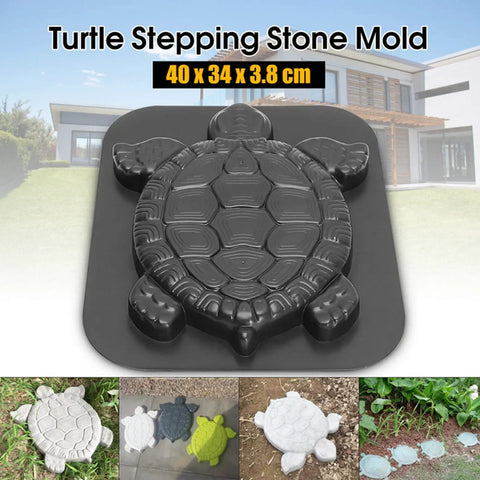 Durable ABS Turtle Shape Stepping Stone Mold for DIY Garden Pathways and Lawn Landscaping Paving Paver for Patio Decor