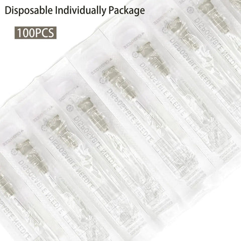Top Notch Pro Grade Luer Lock Lab Accessories Kit 100 Pieces 27G 1in Individually Packaged Stainless Steel And Polypropylene Versatile Interfaces for fluid transfer