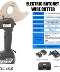 LwiftGal Cordless Electric Wire Scissors Portable Ratchet Cable Cutter for Copper Aluminum Armored Cables, 3.5kg weight with steel head.