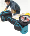 Kickass Compact Cordless Circular Saw Pumping Out Lightning Fast Cuts With A Heavy Duty Motor And Built In Dust Collector for DIY projects.