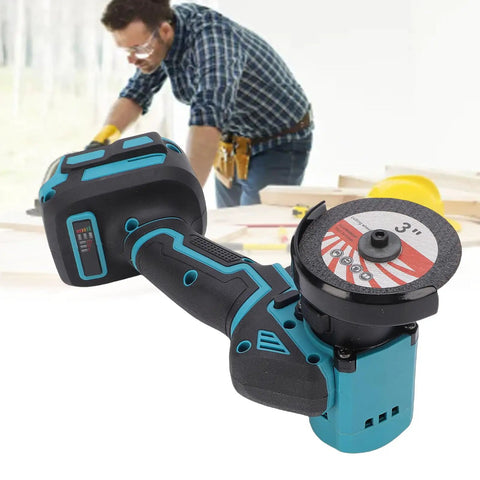 Tough As Nails Cordless Mini Circular Saw 3 Inch 19000RPM Battery Powered cut-off saw with a 3 inch blade and ergonomic handle.