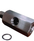 Oil Pressure Sensor Tee Adapter M12 1.5 Female To M12 1.5 Male With 1/8 NPT Gauge Port Stainless Steel 304, shown with washer