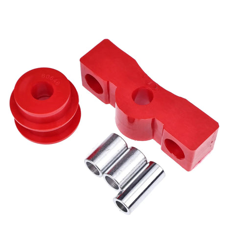 Honda Shifter Stabilizer Bushing Kit For Civic CRX Del Sol 1988 To 2000 1.5L 1.6L SOHC 16V L4 Engines Smooth Shifts And Handling Reduce Slop For Confident Daily Driving. Red polyurethane bushing kit with metal sleeves