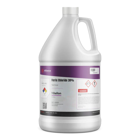 Ferric Chloride 30 Percent Solution For PCB Etching Water Treatment And Wastewater Coagulation FeCl3 Technical Grade 1 Gallon