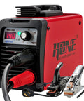 Rugged 110V 220V Stick Welder With 140 Amp Arc Output IGBT Inverter Digital LCD Display with welding cables and clamps