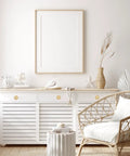 White cabinet with Hexagon Pocket Door And Drawer Handles Set Of 4 Flush Ring Pulls In Zinc Alloy Gold Finish