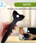 Hand holding wrench from Replacement Blender Blade Assembly With Wrench And Drive Socket Removal Tool Kit for 5200 6300 and 5000 Series