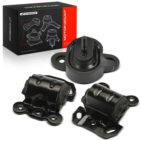 Heavy Duty Engine Motor Mount And Transmission Mount Kit Set Of 3 For Chevy Astro Gmc Safari 1994 2005 4.3L V6 shown with packaging.