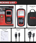 AL519 Enhanced OBD2 Scanner Car Diagnostic Tool With Check Engine Code Reader And CAN Scan Dope Upgrade From AL319 package contents