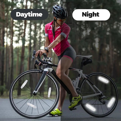 4 Pack Bike Wheel Spoke Reflectors For Night Riding Safety High Visibility Spoke Reflectors For Mountain And Road Bikes