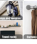 Lamps and lanterns, towel racks, and curtain rails showcasing Drywall Anchor And Screw Kit Featuring 270 Anchors And 135 Screws.