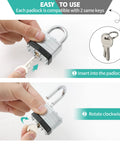 Step-by-step use of Beefy Keyed Alike Nickel Plated Padlocks Set of 12, Heavy Duty Locks for Storage Units, Sheds, Garages