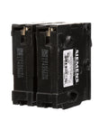 50 Amp Double Pole Type QP Circuit Breaker For 240V Systems with Insta Wire Plug In Design, Siemens Enclosures, Side View