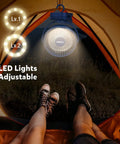 Clip On Fan With 12000mAh Battery All Day Portable Desk Fan USB Rechargeable With LED Lights Remote Control inside tent