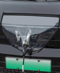 Heavy Duty Ev Charger Port Cover Waterproof Electric Car Plug Protector installed on a black vehicle, showing charging port and clear panel.