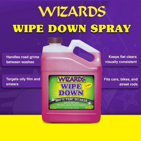 Detailer Spray For Matte Finishes And Delicate Surfaces Like Suede And Denim, Auto Car Polish That Cleans Without Oily Residue, Preserves A Flat Matte Look, Ideal For Suede Denim Finishes, 1 Gallon, front label
