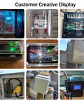 IP67 Waterproof Junction Box With Hinged Black Cover ABS Project Box Electrical Enclosure Creative Display