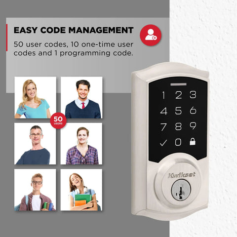 Ditch The House Keys With This Electronic Touchpad Deadbolt Packing Auto Lock And Separate User PINs For Top Tier Home Security In A Brushed Satin Nickel Finish That Holds Up Tight