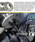 6206 ZZ Deep Groove Ball Bearing with Double Metal Seal 30x62x16mm, chrome steel, in industrial machinery setup
