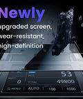 Mixed Denomination Money Counter With Counterfeit Detection showing touch screen durability and high-definition display with falling stone