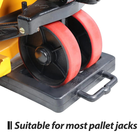 Heavy Duty Rubber Pallet Jack Stopper For Pallet Trucks Non Slip Wheel Chock With Friction Enhanced Base Measures 14.2 By 11.4 By 2 Inches Durable Rubber Compound For Secure Parking And Stability