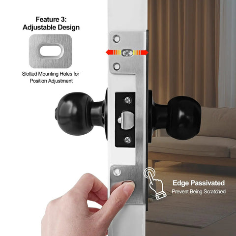 Heavy Gauge Steel Door Latch Guard Plate Twelve Inch With One Inch Offset Cover showing adjustable design and slotted mounting holes.