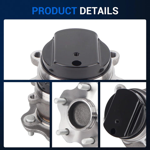 Rear Wheel Bearing And Hub Assembly For Nissan Rogue 2014 To 2020 And Rogue Sport 2017 To 2022 FWD Only With ABS 5 Lug