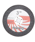 3 inch cutting wheel designed for use with Badass Mini Cordless Circular Saw Delivering 19000 Rpm for versatile cutting tasks.