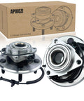 Pair Front Wheel Bearing Hub Assembly For Ram 1500 2012 To 2018 And 2019 To 2022 Ram 1500 Classic 5 Lug With ABS OEM 515151 Replacement