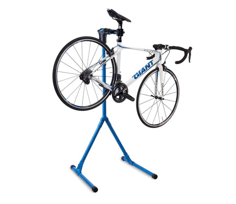 Deluxe Home Mechanic Repair Stand With 100-5D Clamp, 360 Degree Clamp Rotation, Adjustable Height, Blue Finish, Holding Bicycle