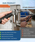 Universal Ice Cream Maker Lever Replacement Durable Built Tough Plastic And Metal Handle Easy Install Adjustable Size Fits Most Machines Ice Cream Maker Parts And Valve Control Accessory being installed on equipment.