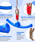 Twister Swing 360 Spin Handle For Kids Slackline Accessories And Swing Attachment Backyard Blue Hang Toy With Durable PE, Features