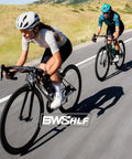Cyclists on road using bikes with Ultra Lightweight Tubeless Presta Valve Stem Kit For Bikes With 40/44/55/60/65/80/100mm Lengths