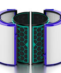 Compatible Two Stage 360 Degree True HEPA And Activated Carbon Air Purifier Filter Set For HP04 TP04 DP04 TP05 DP05 Sealed Fit