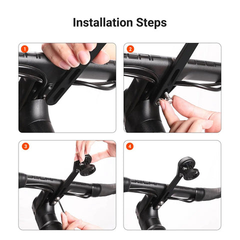 Out Front Bike Computer Mount MT6S Extended Handlebar Mount installation steps for aero setups with Garmin compatibility