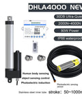 Smooth As Butter Electric Linear Actuator DC Motor With Built In Photoelectric Sensor For Heavy Duty Linear Motion Projects And Easy Stroke Adjustments 100Mm Up To 450Mm with control unit and sensor.