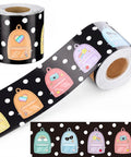 65 Ft Long Backpack Bulletin Board Border Adorbs With Polka Dot Pastel Confetti Design For Classroom Office and School Decor