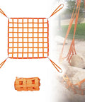 Heavy Duty Cargo Hanging Net For Lifting And Hoisting Nylon And Polyester Cargo Sling Net 1.5 x 1 Size with rocks